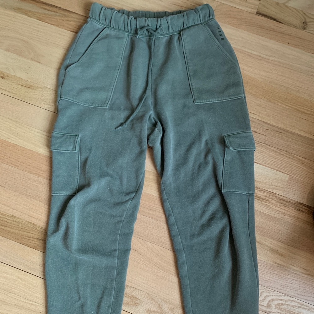 PINK cargo style jogger sweatpants